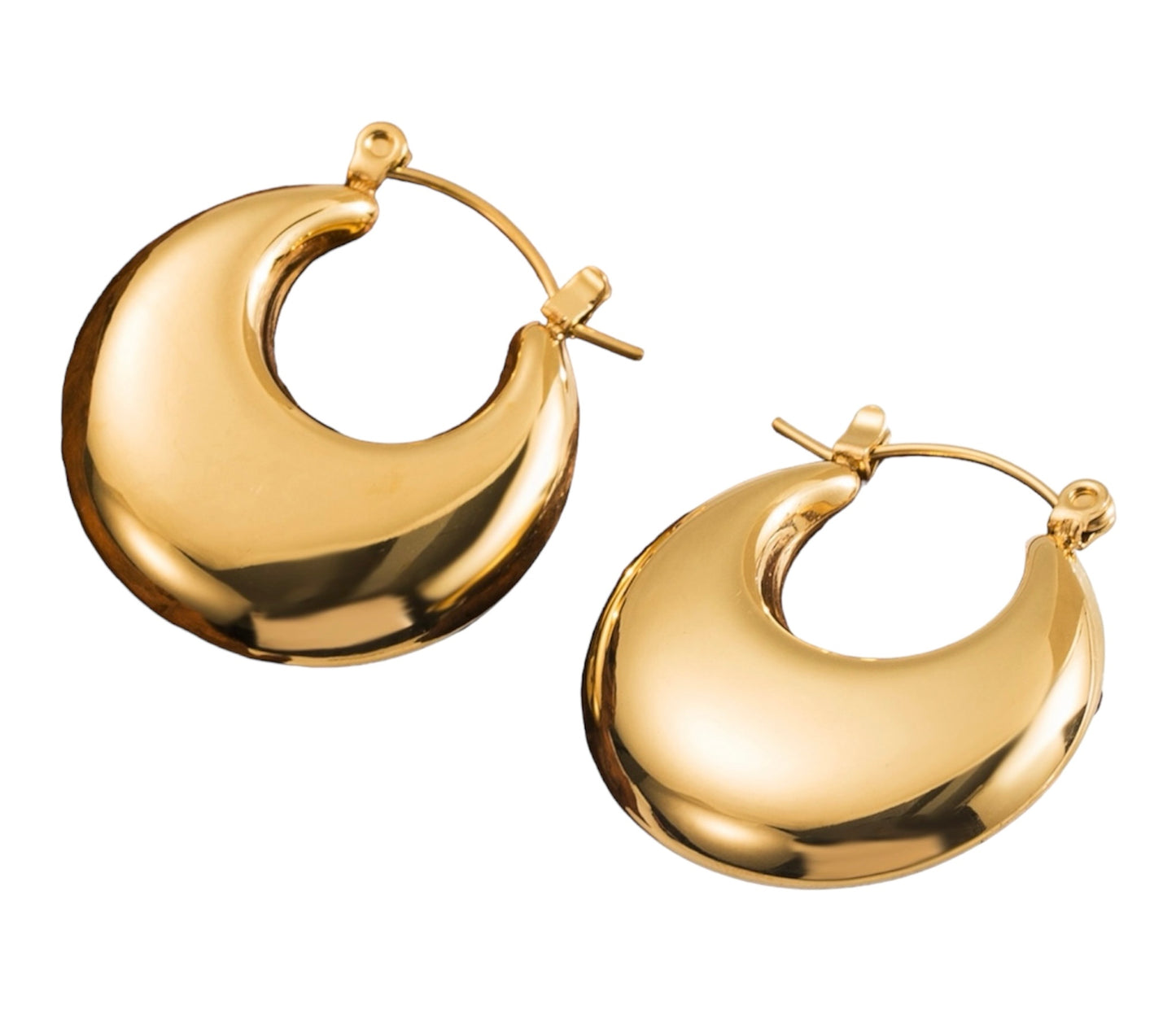 18K Gold Plated Hoops